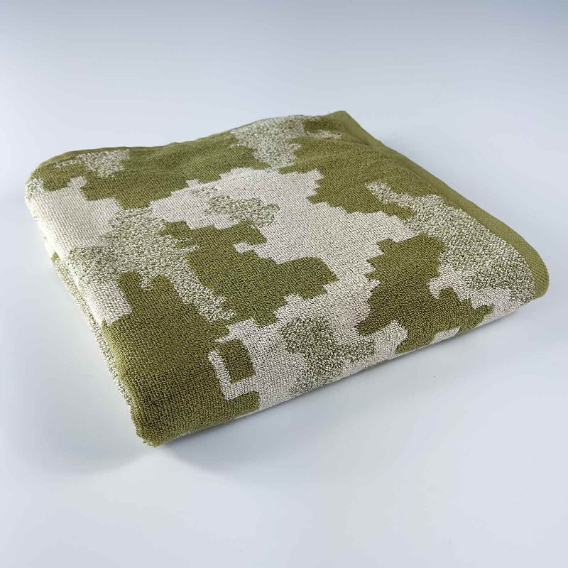 Рушник банний махровий Піксель Військовий 70х140см 450г/м2 GM Textile (Хакі)